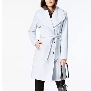 Calvin Klein Pale Blue Trench Coat
